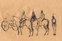 Inspection, 3 horses