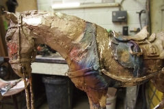 Standing To - bronze prior to patination (detail)